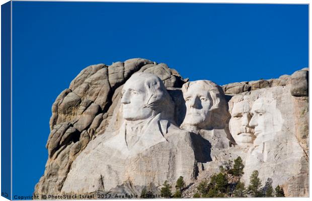 Mount Rushmore South Dakota SD USA Canvas Print by PhotoStock Israel
