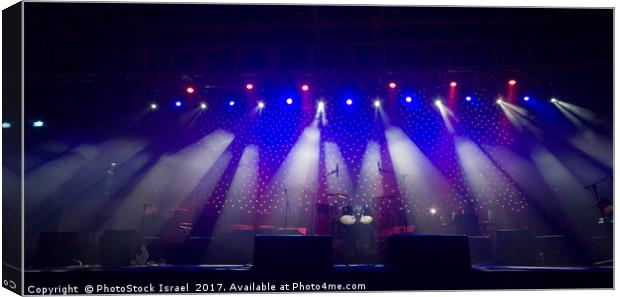 Coloured stage lights Canvas Print by PhotoStock Israel