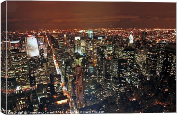 Manhattan New York city, NY, USA Canvas Print by PhotoStock Israel