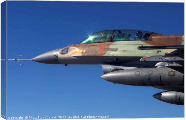 IAF F-16 Fighter jet Canvas Print by PhotoStock Israel