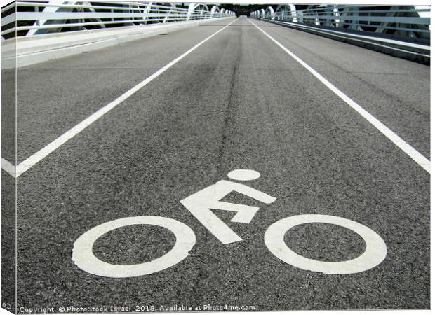 Bicycle lane Canvas Print by PhotoStock Israel