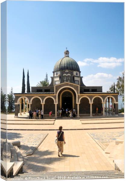 Israel, Galilee, Church of the Beatitudes  Canvas Print by PhotoStock Israel