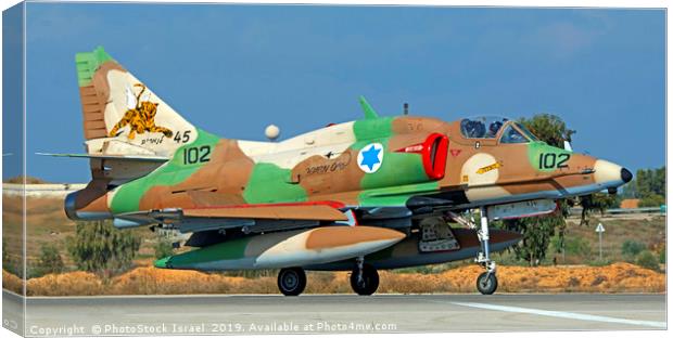 IAF A-4N Skyhawk Canvas Print by PhotoStock Israel