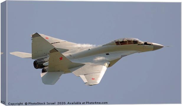 Mikoyan MiG-35 in flight Canvas Print by PhotoStock Israel