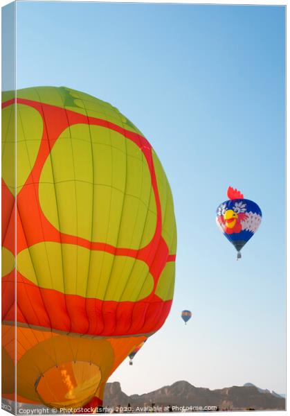 Hot Air Balloon show  Canvas Print by PhotoStock Israel