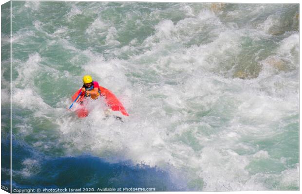 White water rafting  Canvas Print by PhotoStock Israel