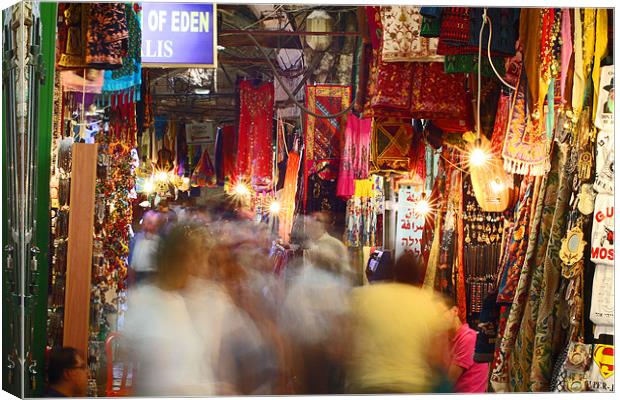 East Jerusalem Market Canvas Print by Adam Levy