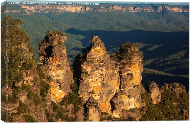 The Three Sisters Canvas Print by Gabor Pozsgai