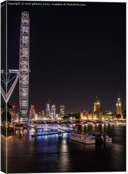 Iconic London Canvas Print by mick gibbons