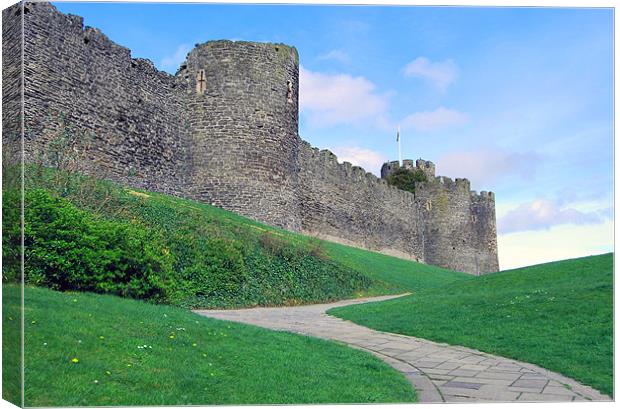 Conwy Castle, Wales Canvas Print by Rebekah Drew