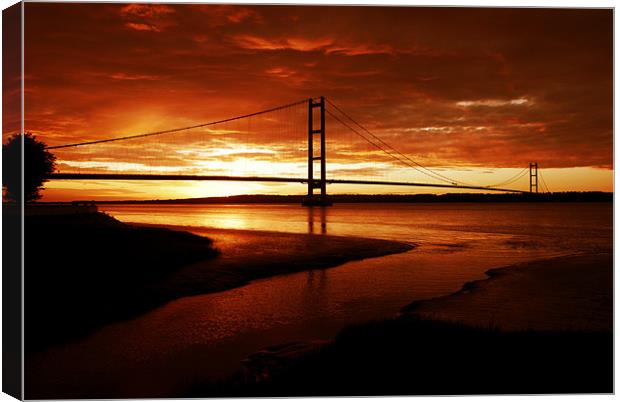 Humber Sunset Canvas Print by andy harris