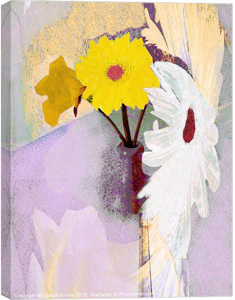 floral abstract Canvas Print by joseph finlow canvas and prints