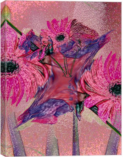 floral abstract Canvas Print by joseph finlow canvas and prints
