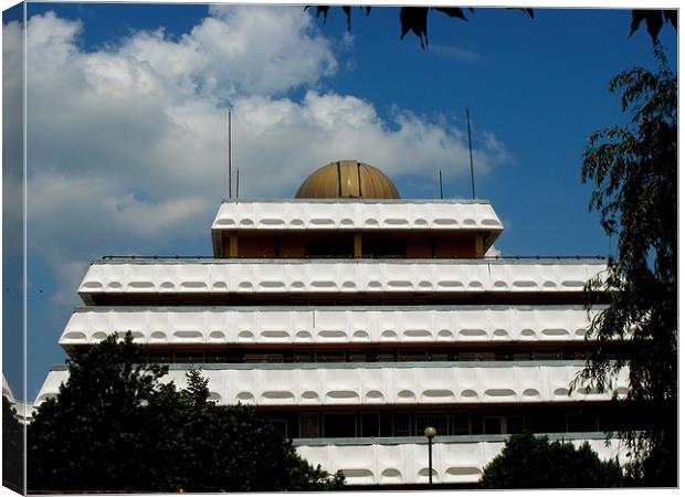 an observatory's Canvas Print by Erzsebet Bak