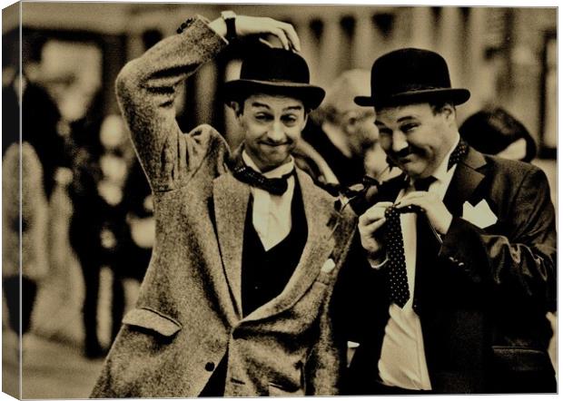 Laurel and Hardy. Canvas Print by Michael Snead