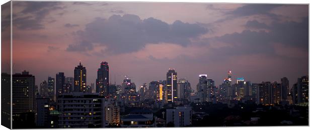 Bangkok Skyline Canvas Print by Stephen Hayes