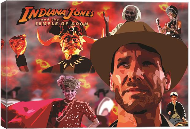 Indiana Jones and the TEMPLE OF DOOM Canvas Print by eamonn siu