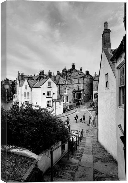  Robin Hoods Bay Canvas Print by Sarah Couzens