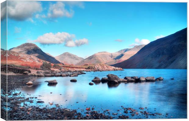 Wastwater Blues Canvas Print by Sarah Couzens