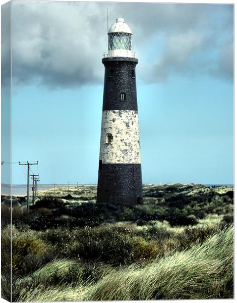 Spurn Point Lighthouse Canvas Print by Sarah Couzens