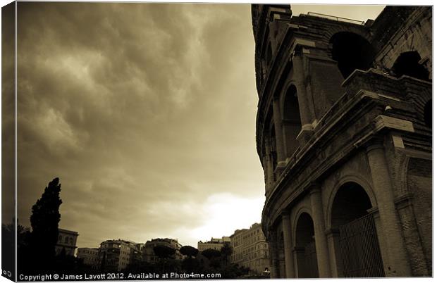 Roman Monument Canvas Print by James Lavott