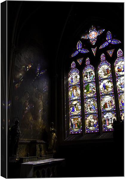 Stain Glass Window Canvas Print by James Lavott