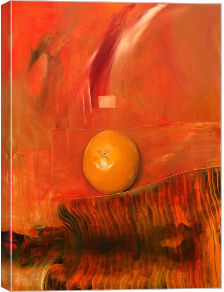 Oil Painting - Orange Canvas Print by James Lavott