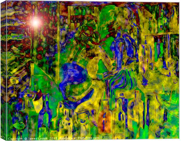 Digital Mind That Hot Tea II Canvas Print by James Lavott