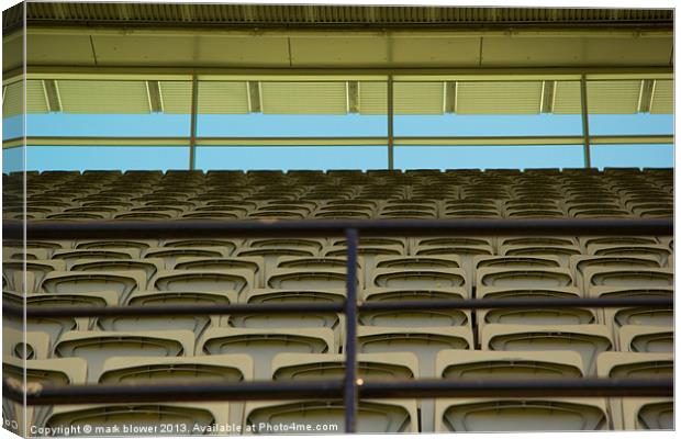 Melbourne Cricket Club Seating Canvas Print by mark blower