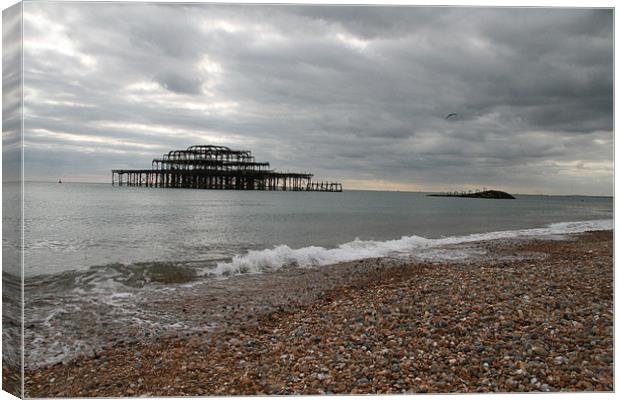 brighton pier Canvas Print by mark blower