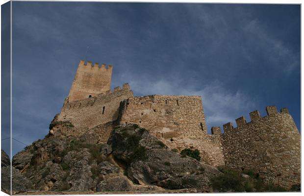 Spanish castle Canvas Print by mark blower