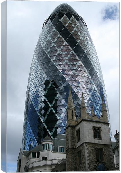 the gherkin Canvas Print by mark blower