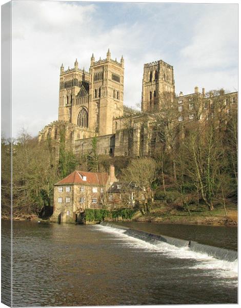 Durham Cathedral Canvas Print by John Willsher
