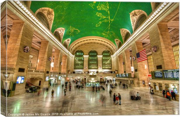 Grand Central Station NYC Canvas Print by James Mc Quarrie