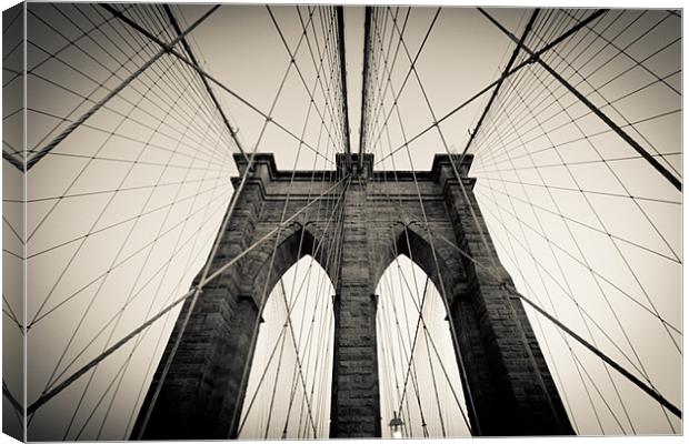 Brooklyn Bridge Canvas Print by James Mc Quarrie