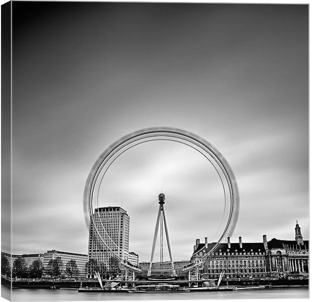 The London Eye part II Canvas Print by Sebastian Wuttke