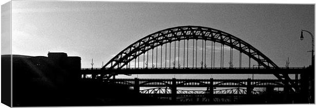 Bridges on the Tyne Canvas Print by gary barrett