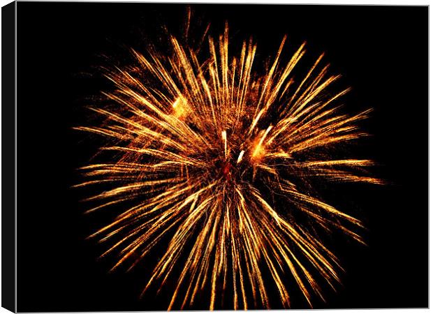 Firework Canvas Print by George Thurgood Howland