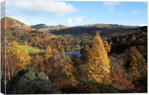 Overlooking Rydal Water Canvas Print by James Battersby