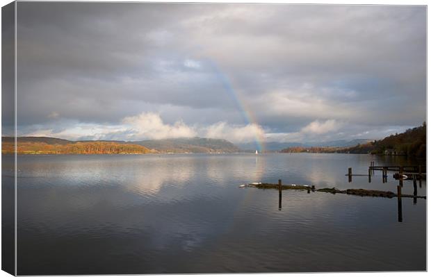 Windermere Rainbow Canvas Print by James Battersby