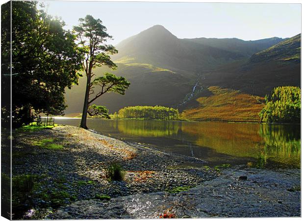 Buttermere and High Crag. Canvas Print by Kleve 