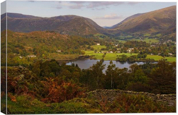 Grasmere from High Close.                          Canvas Print by Kleve 