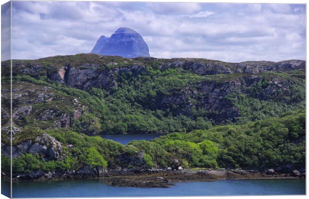 Suilven from Baddidarach Lochinver Canvas Print by Jacqi Elmslie