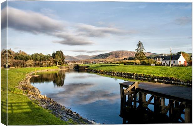 Caledonian Canal Scotland Canvas Print by Jacqi Elmslie