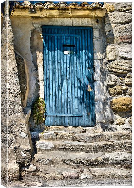 The Old Blue Door Canvas Print by Jacqi Elmslie