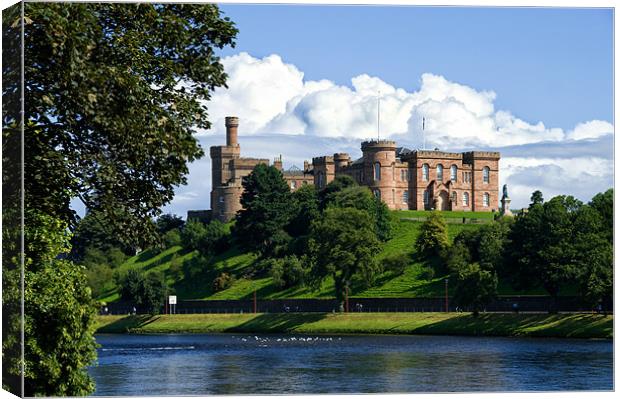 Inverness Castle Scotland by the River Ness Canvas Print by Jacqi Elmslie