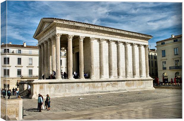 The Maison Carrée Canvas Print by Jacqi Elmslie