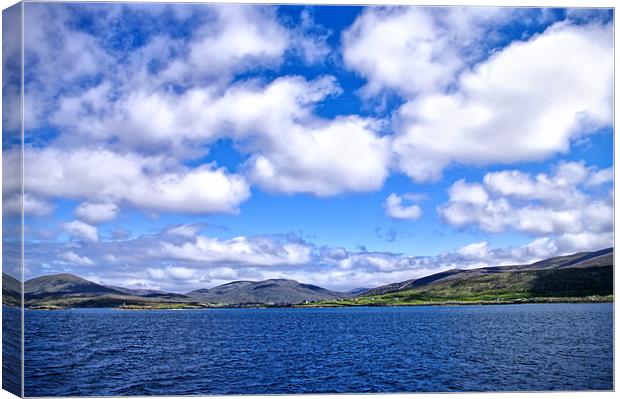Ferry from Harris to Berneray Canvas Print by Jacqi Elmslie