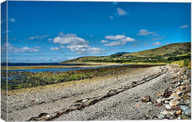The Pebbly Beach at Ullapool Canvas Print by Jacqi Elmslie