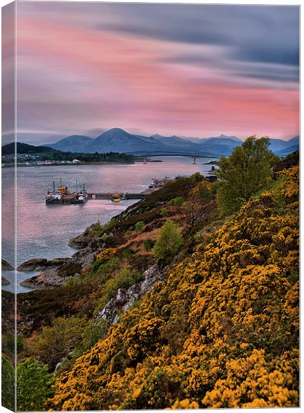 Sunset on the Isle of Skye Canvas Print by Jacqi Elmslie